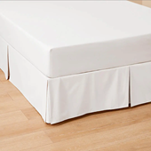 Double Perfects Pleated Valance - White